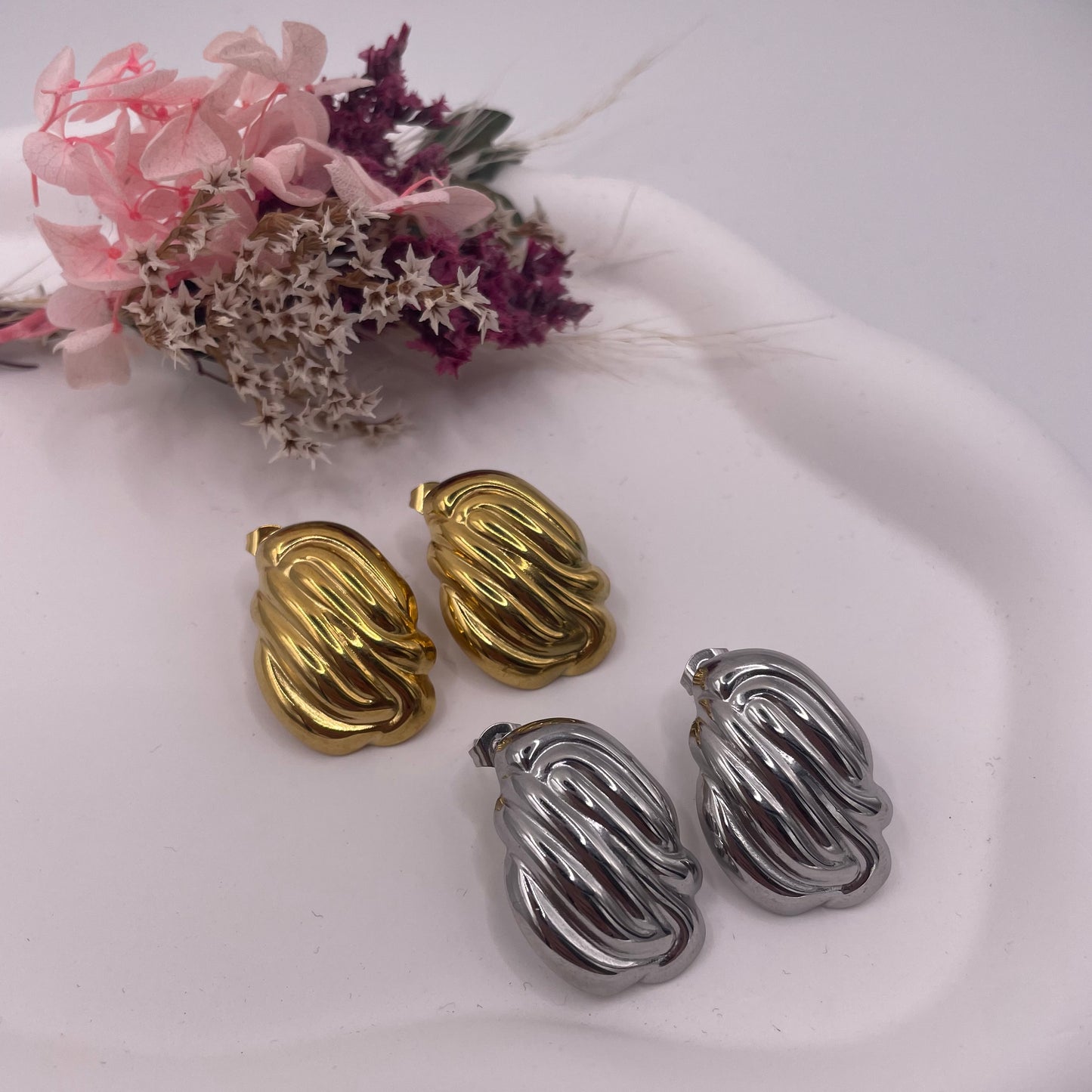 Timeless Vintage Stainless Steel Earrings Old Money Style