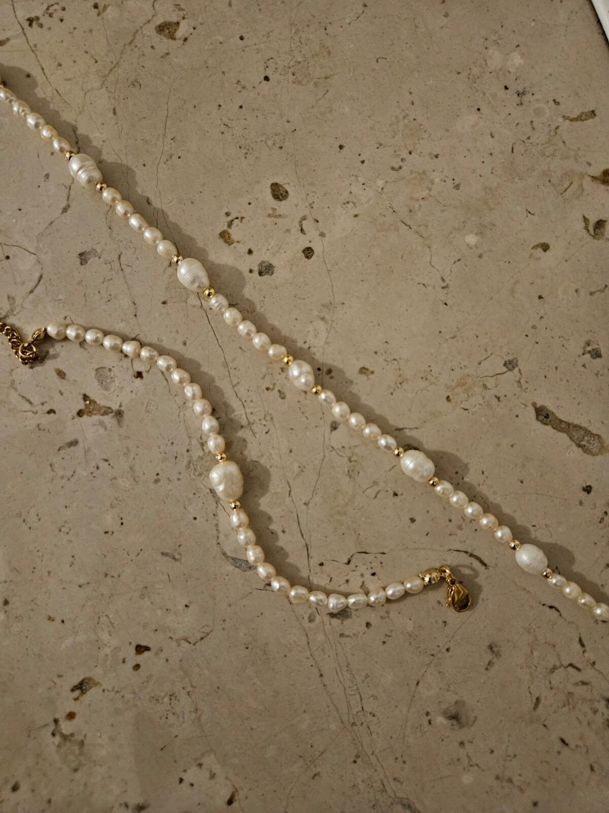 Combination pearl necklace elegant classy freshwater pearls