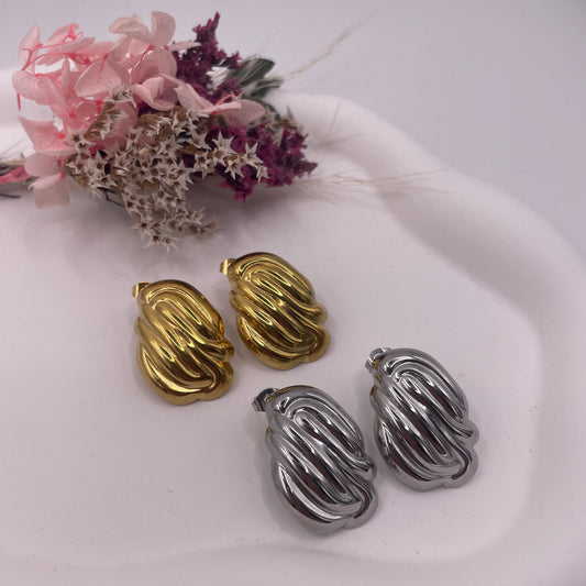 Timeless Vintage Stainless Steel Earrings Old Money Style